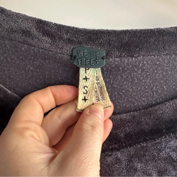 Free People Velvet Gray Sweater - Picture 2 of 4